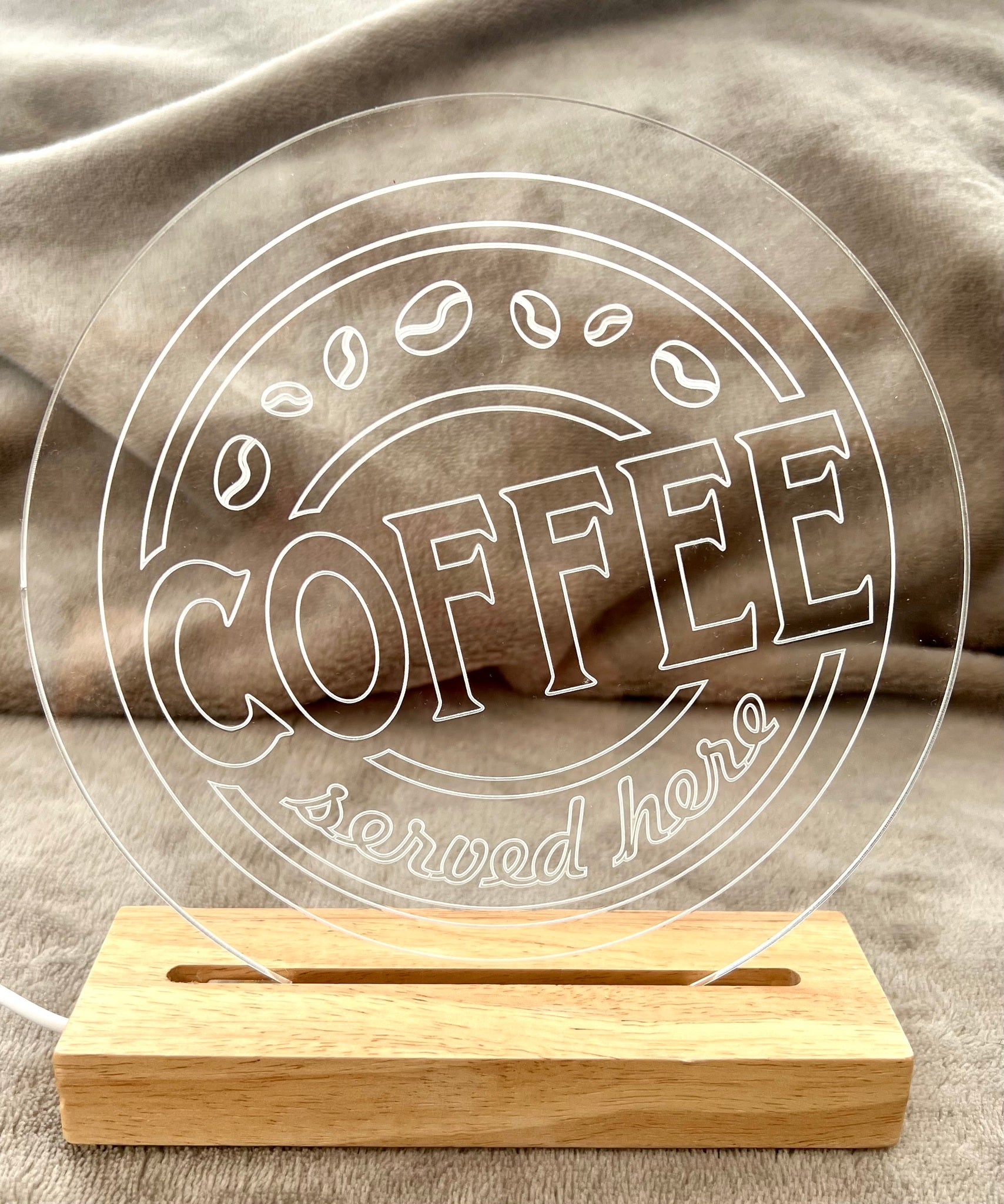 Dekorationslampa Kaffe