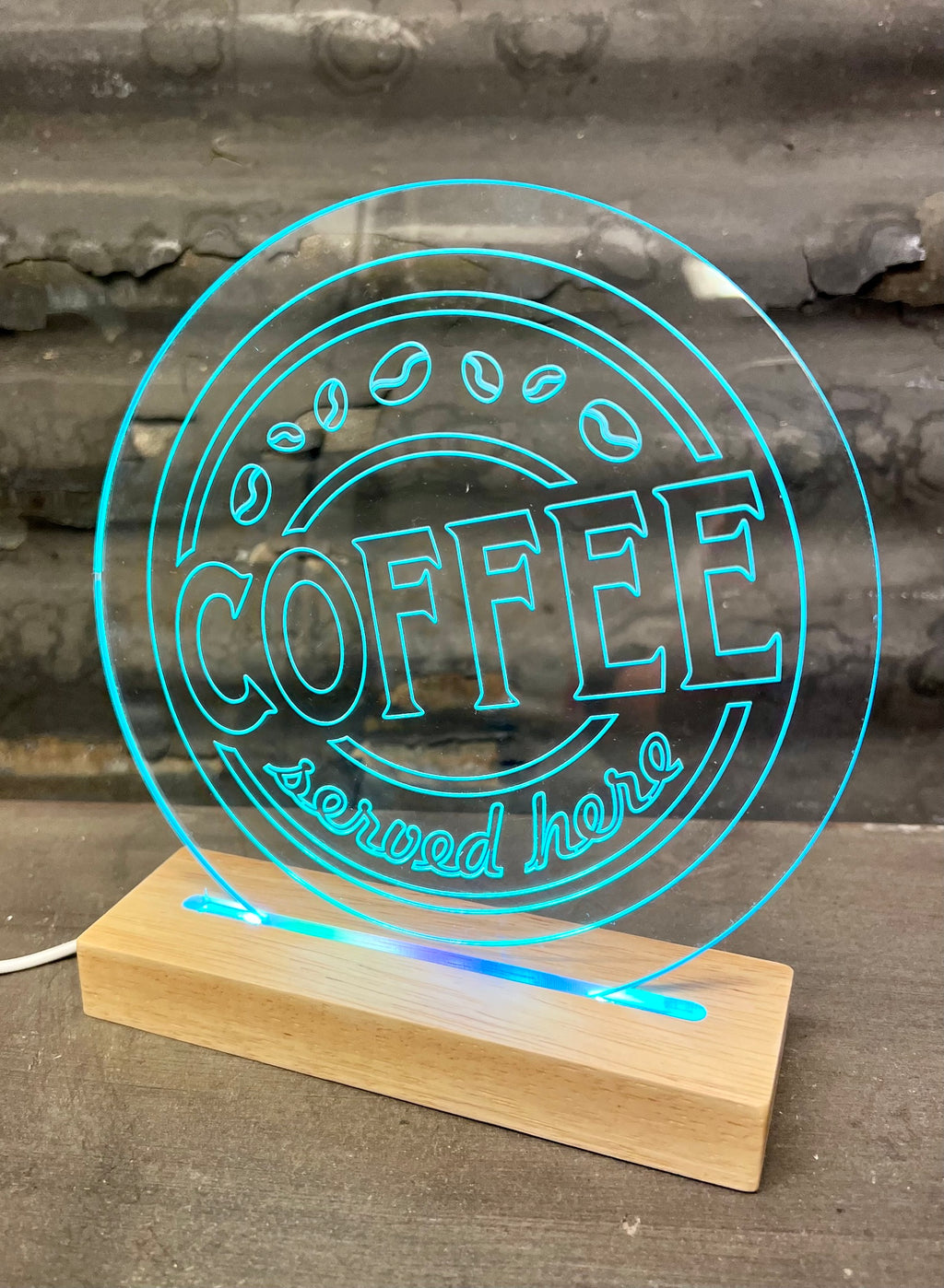 Dekorationslampa Kaffe