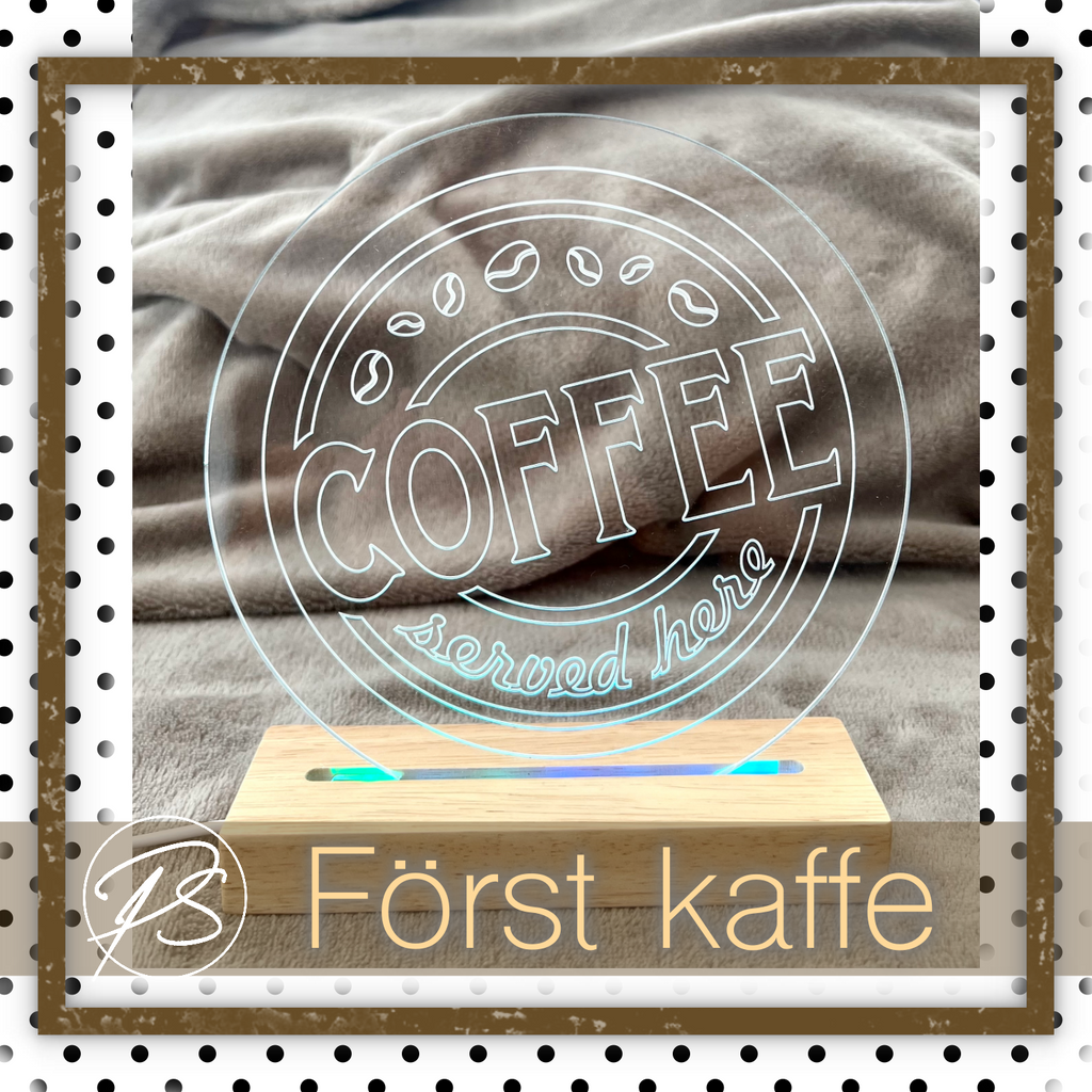 Dekorationslampa Kaffe