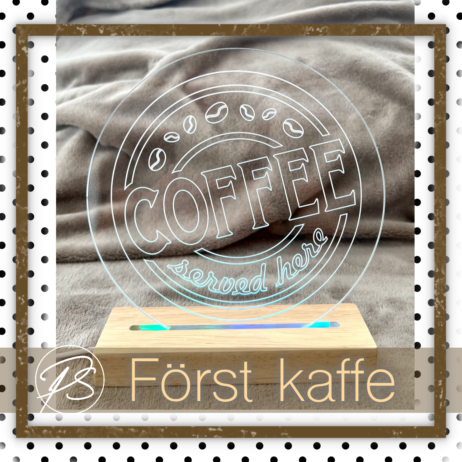 Dekorationslampa Kaffe