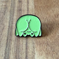 Nyssa Frogbut pin featuring a colorful frog design, perfect for accessories or clothing embellishment.