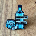 Nyssa introverted pin features a minimalist design, perfect for expressing personality on backpacks or clothing.