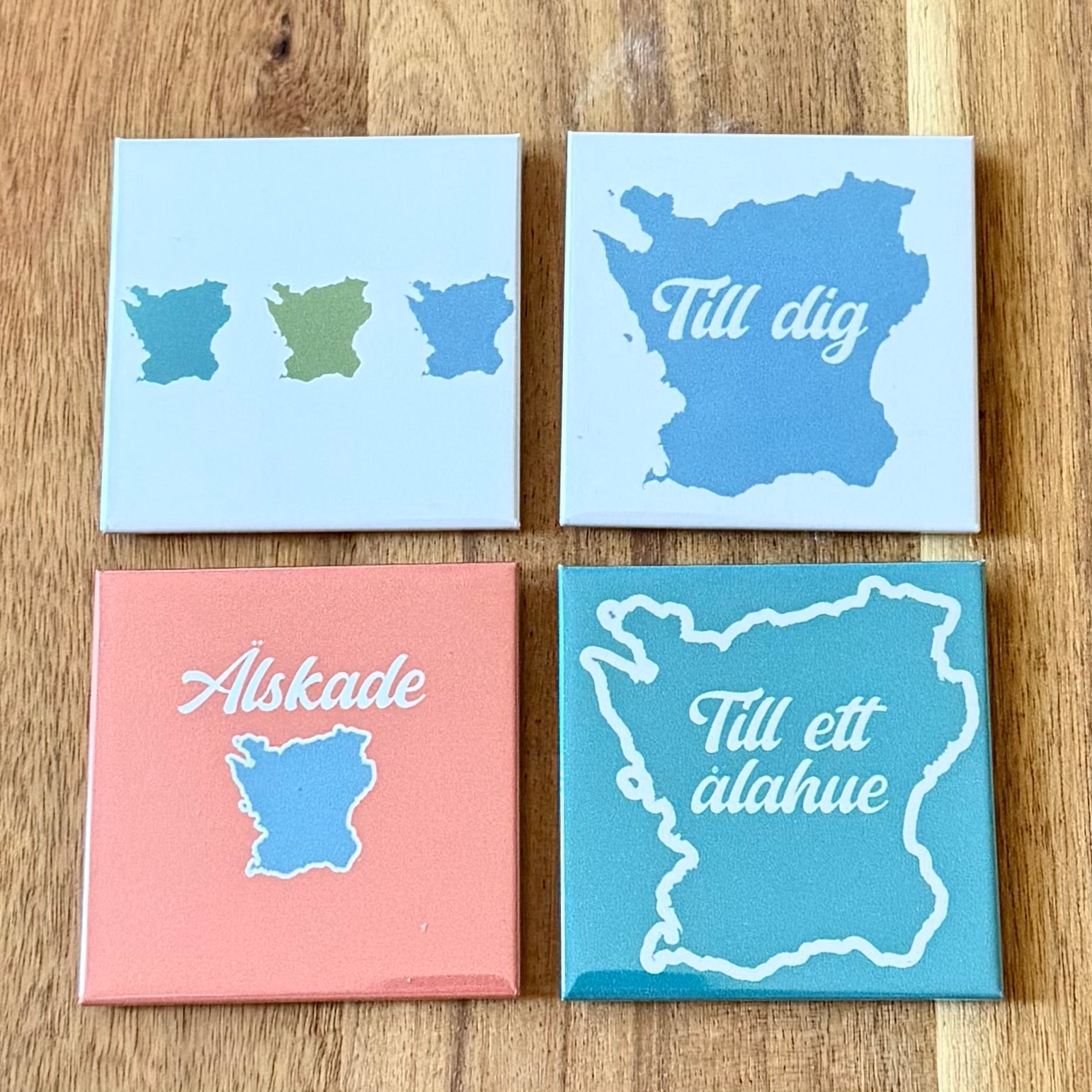 Skåne - Kylskåpsmagneter 4 st