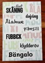 Säg det på skånska - Sticker ark