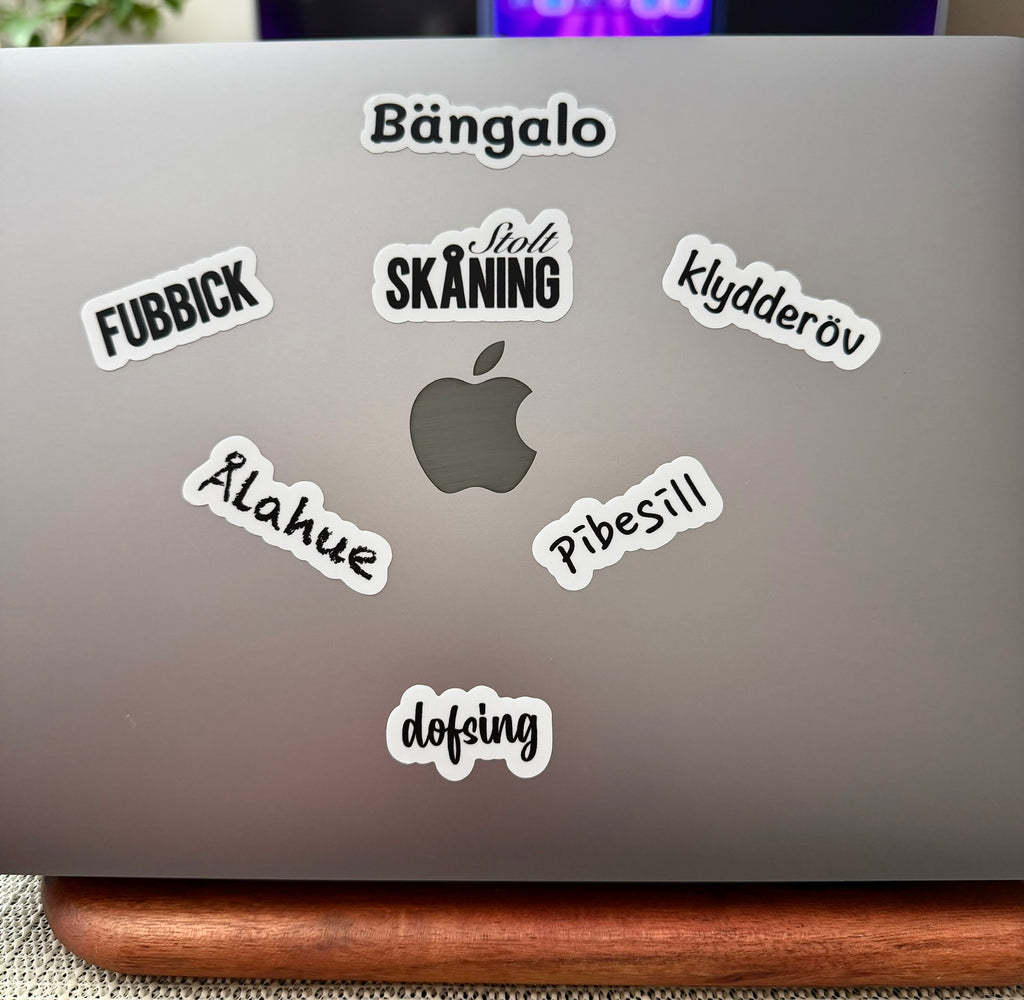 Säg det på skånska - Sticker ark
