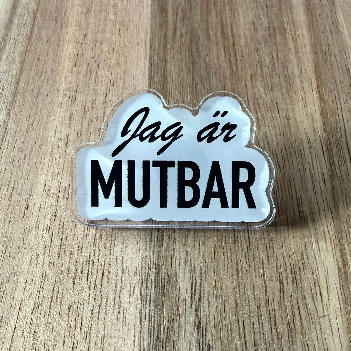 Jag är mutbar - Pin