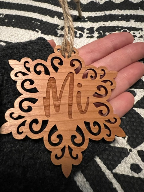 Snöstjärna med namn