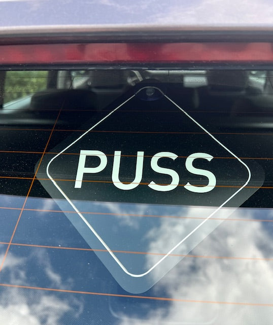 Skylt till bilen - Puss