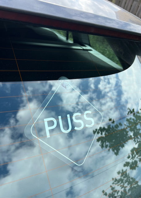 Skylt till bilen - Puss