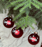 Julgranskula matt röd