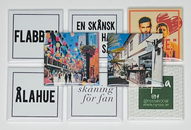 Personliga fotomagneter 6-pack