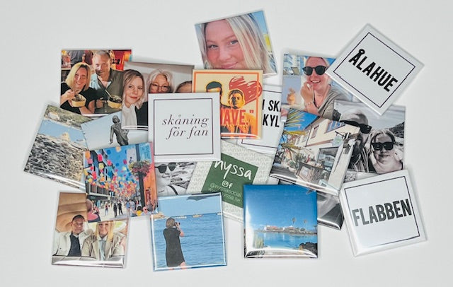 Personliga fotomagneter 6-pack