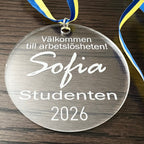 Nyssa Studenthänge with "Arbetslös" design, featuring a colorful, artistic student-themed wall hanging for educational or student spaces.