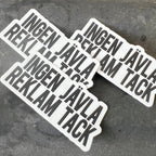 Sticker - Ingen jävla reklam tack