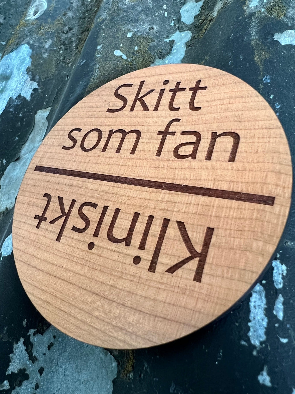 Nyssa magnet for dishwasher, small rectangular metal label with "dishwasher" text, designed to attach to dishwasher door.