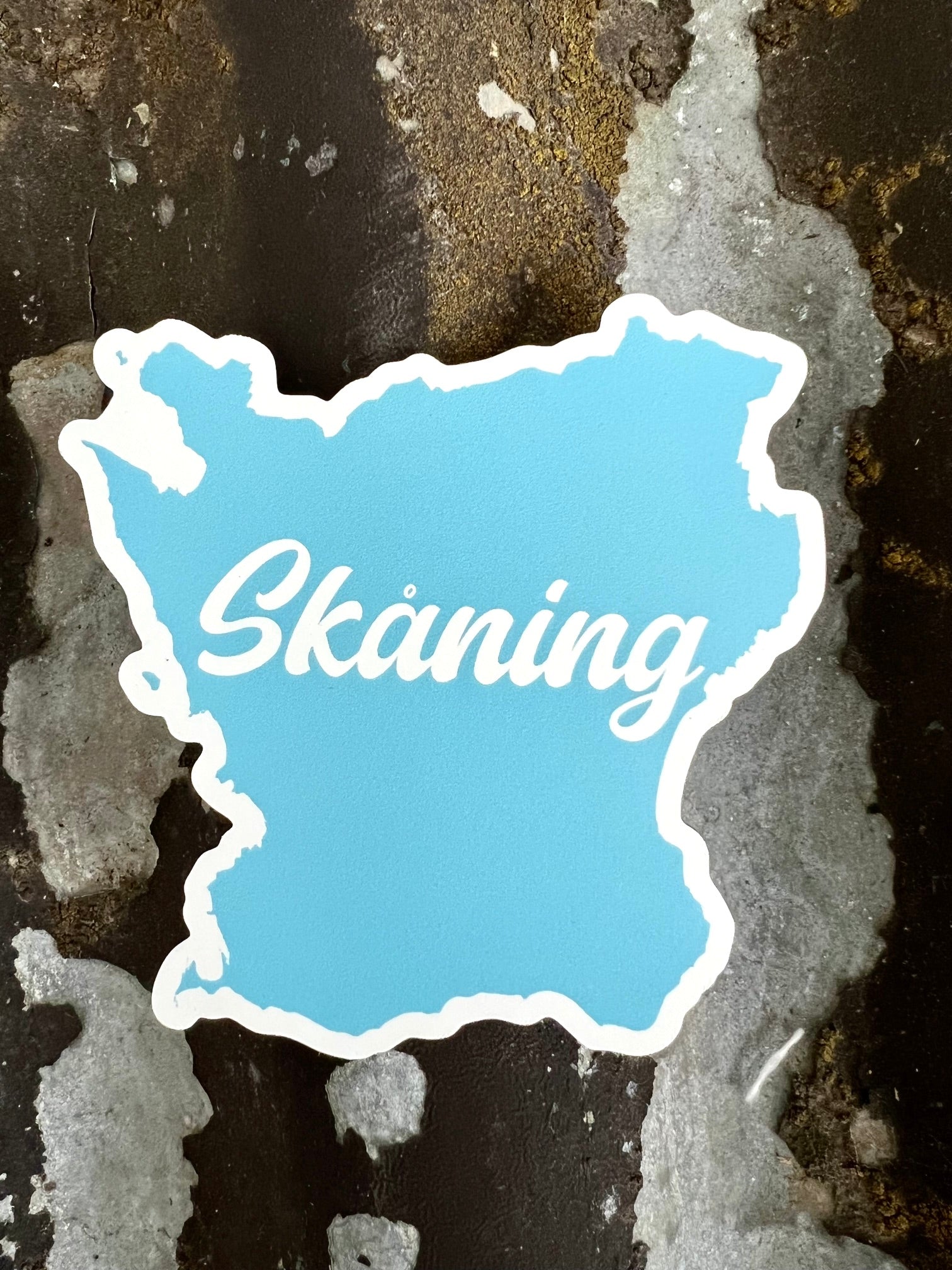Nyssa Skåne magnet featuring a colorful design representing the Skåne region in Sweden.