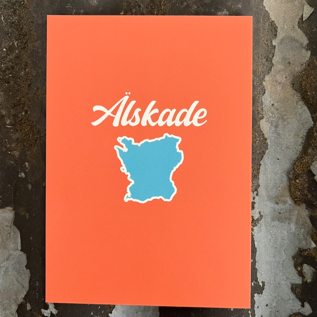 Nyssa Skåne postcard featuring scenic views of Skåne with vibrant imagery and a classic design.