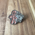 Nyssa "Thinking of You" pin featuring a delicate design, perfect for expressing care and sentiment through wearable jewelry.